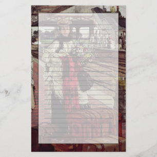 Papelería James Tissot el que espera en la estación