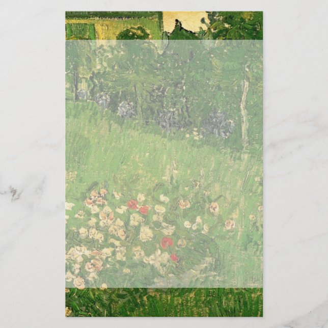 Papelería Jardín de Daubigny por Vincent van Gogh, Le Jardin (Anverso)