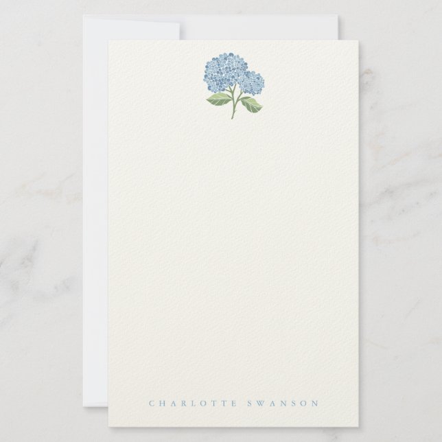 Papelería Jardín de Hortensias (Anverso)