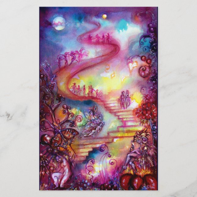 PAPELERÍA JARDÍN DE LAS SOMBRAS PERDIDAS / ESCALONES MÍSTICA (Anverso)