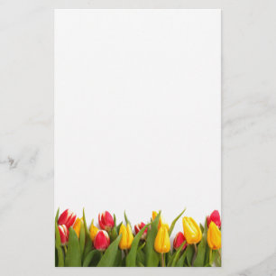 Papelería Jardín del tulipán de la primavera inmóvil