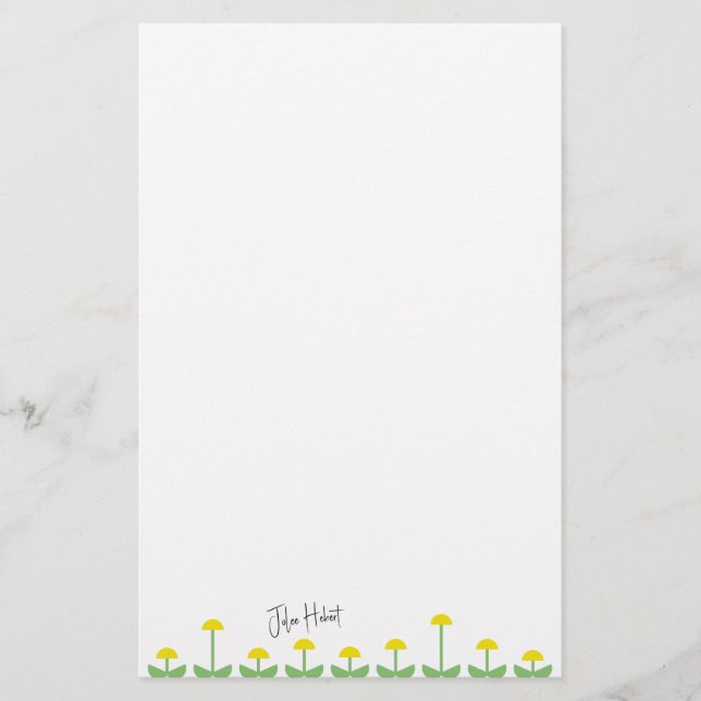 Papelería Jardín moderno (Anverso)