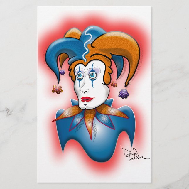 Papelería Jester cósmico (Anverso)