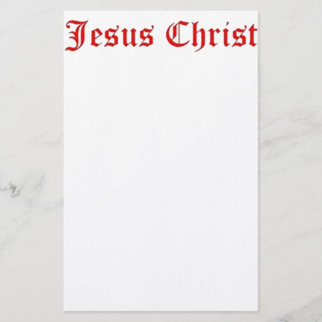 PAPELERÍA JESUS CHRIST (Anverso)