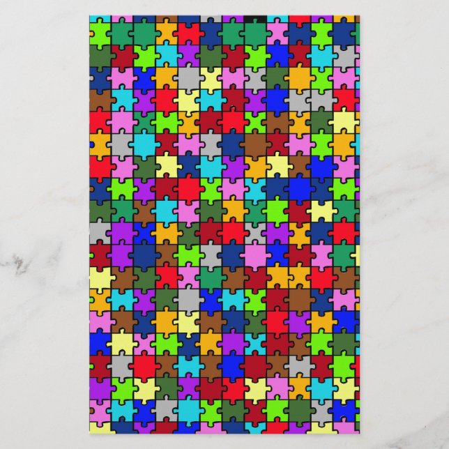 Papelería Jigsaw autista (Anverso)