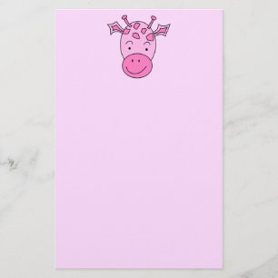 Papelería Jirafa rosada linda