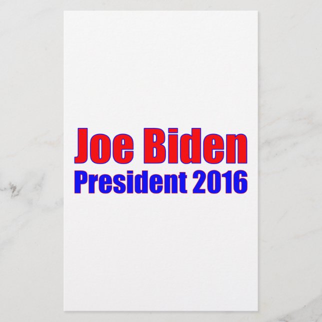 Papelería Joe Biden President 2016 (Anverso)