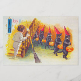 Papelería Jolly Halloween (gatos negros)