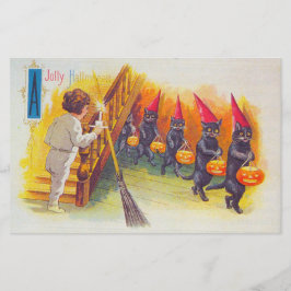 Papelería Jolly Halloween (gatos negros)