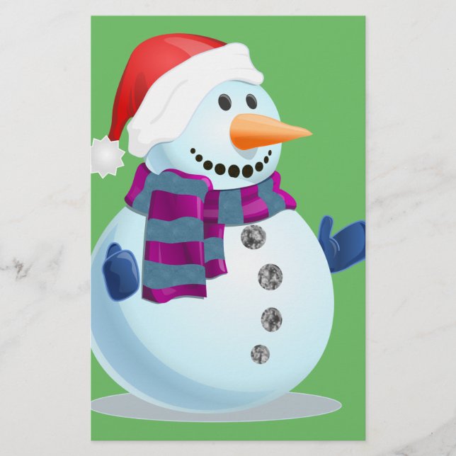 Papelería Jolly Snowman (Anverso)