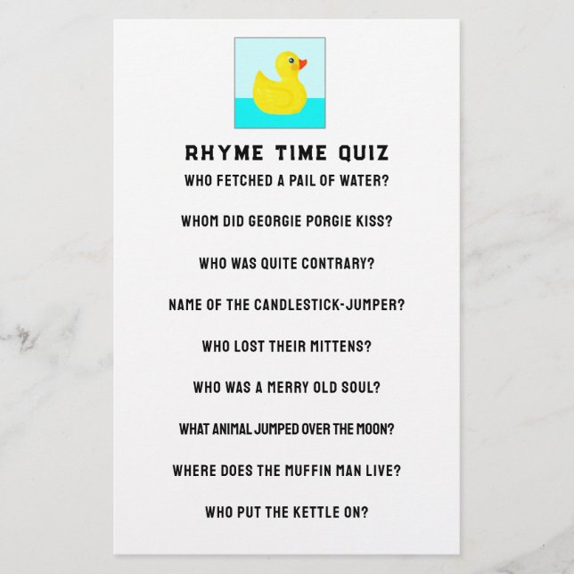 Papelería Juego Baby Shower (Anverso)