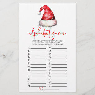 Papelería Juego de Baby Shower Alphabet para Navidades de Sa