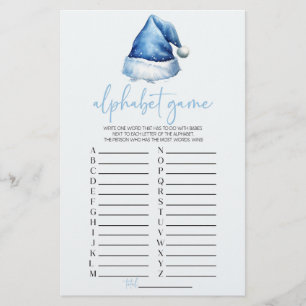 Papelería Juego de Baby Shower Alphabet para Navidades de Sa