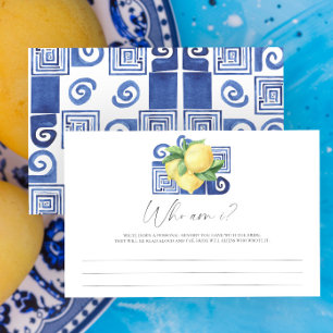 Papelería Juego de baby shower nupcial Limón Cítrico - Quién