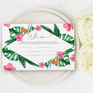 Papelería Juego de baby shower nupcial - Quién soy yo palma