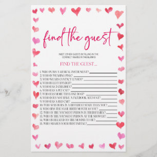 Papelería Juego de Despedida de Soltera Corazones Encuentra
