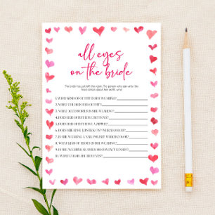 Papelería Juego de Despedida de Soltera Corazones Todos los