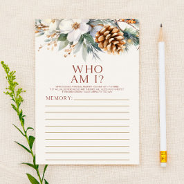 Papelería Juego de Despedida de Soltera '¿Quién Soy Yo?' con