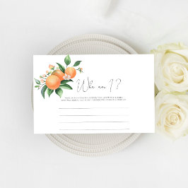 Papelería Juego de lluvia de ideas nupciales Citrus - Quién
