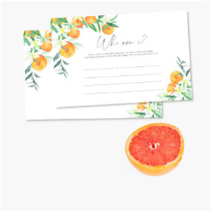 Papelería Juego de lluvia de regalos nupciales Citrus - Quié