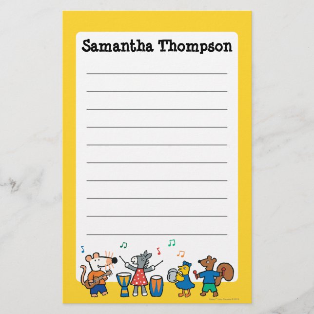 Papelería Juego de Maisy y de los amigos en la banda (Anverso)