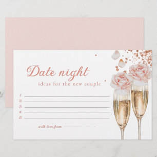 Papelería Juego de Noche de Cita Pétalos y Prosecco para Des