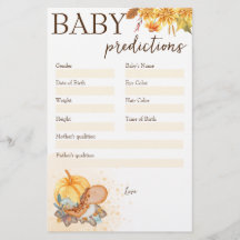 Juego de predicción de la ducha para bebés, calaba