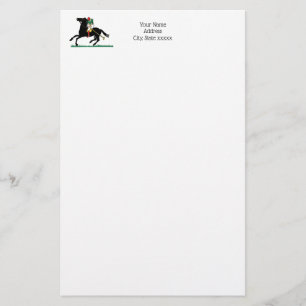 Papelería Jugador de Polo Antiguo en Poni