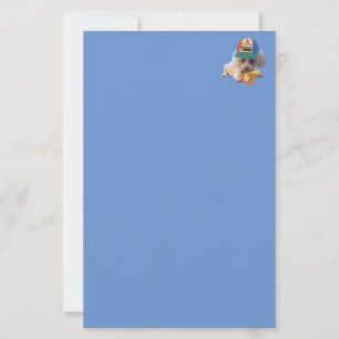 Papelería Jugar a la estatuilla azul de carpintería de bolas