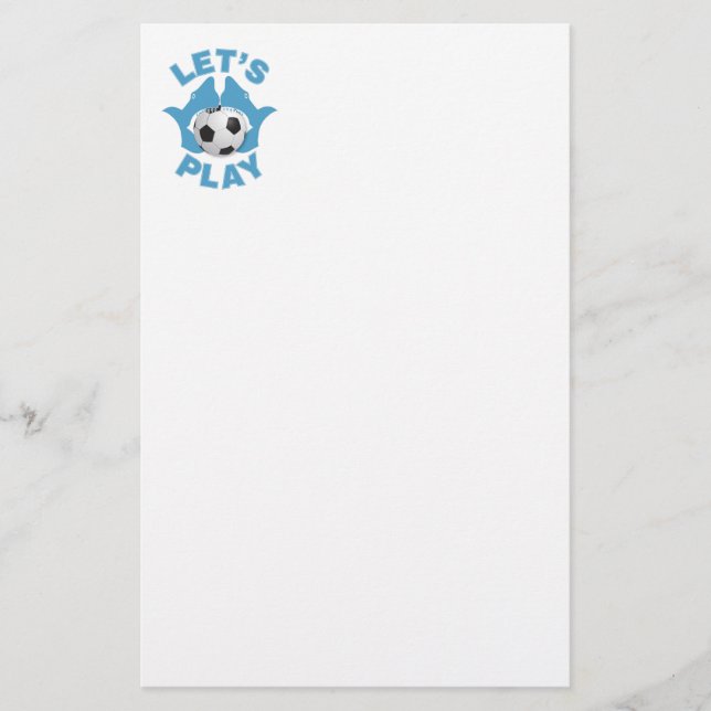 Papelería Juguemos al fútbol (Anverso)