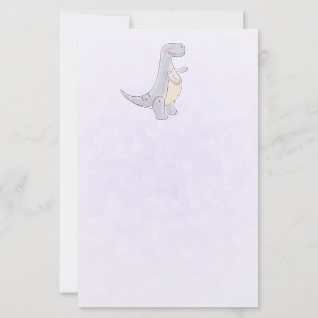 Papelería Juguete de Dinosaurio Tírannosauro Gris (Anverso)