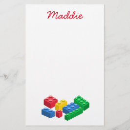 Papelería Juguetes construyendo ladrillos coloridos niños