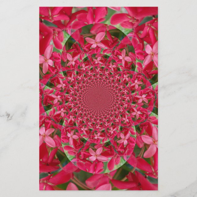 Papelería Kaleidoscope de Crimson: Arte de flores con leche  (Anverso)