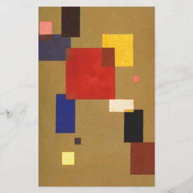 Papelería Kandinsky Trece Rectángulos Resumen Pintura (Anverso)