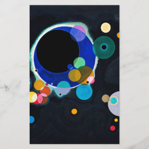 Papelería Kandinsky Varios Círculos Abstracto