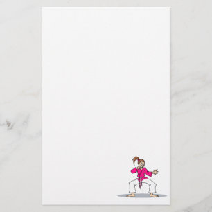 Papelería Karate rosa