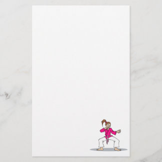 Papelería Karate rosa