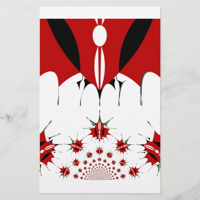 Papelería Kenia mágica: Simetría de la modernidad de la here (Anverso)