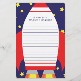 Papelería Kids Space Rocket Ship Cute