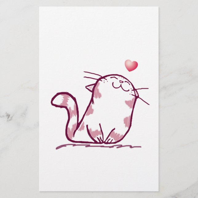 Papelería Kitty Love (Anverso)