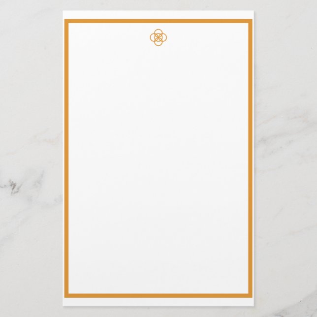 Papelería Knot de oro (Anverso)