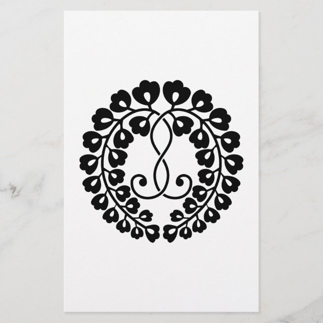 Papelería Kujo wisteria H (Anverso)