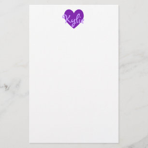 Papelería Kylie en morado