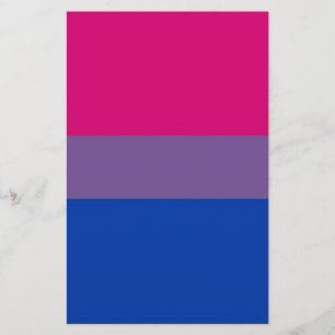 Papelería La bandera del BI vuela para el orgullo bisexual