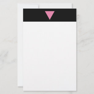 Papelería La bandera del triángulo rosa de SlipperyJoe's sím