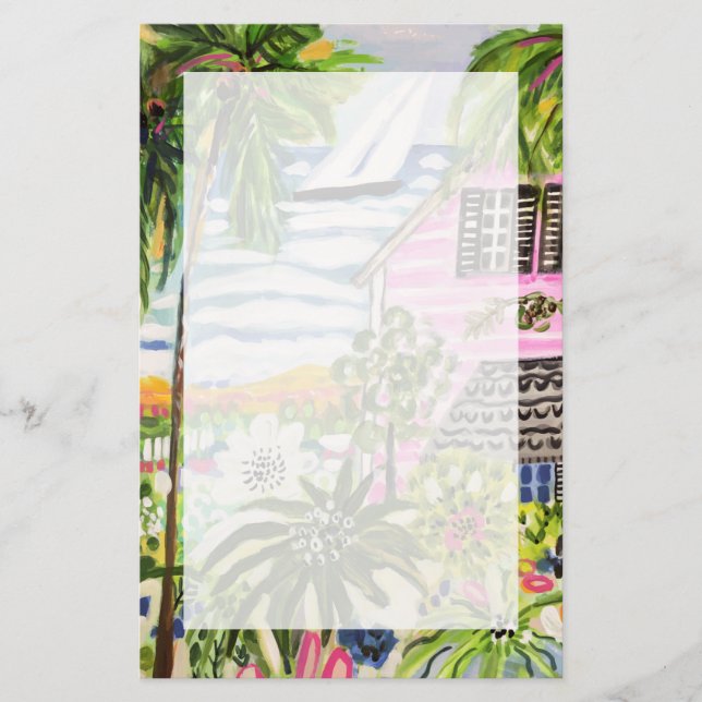 Papelería La cabaña rosa en la bahía I (Anverso)