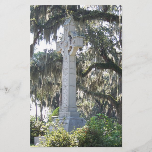 Papelería La cruz celta de Savannah (Anverso)