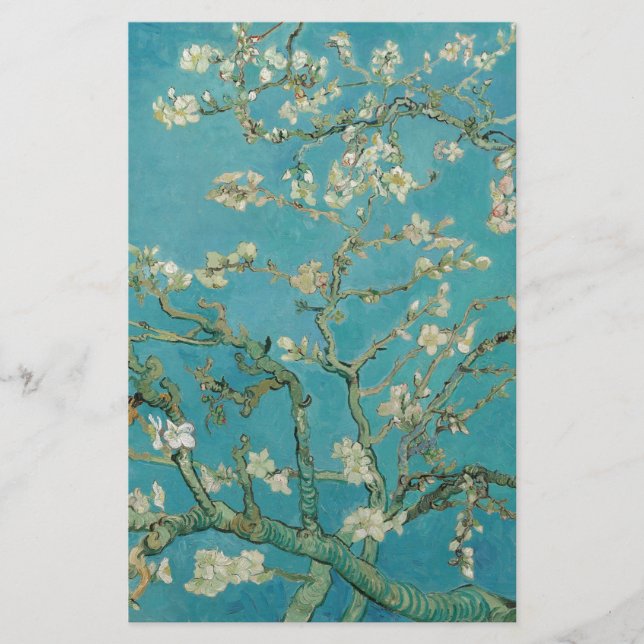 Papelería La flor de almendras de Van gogh (Anverso)
