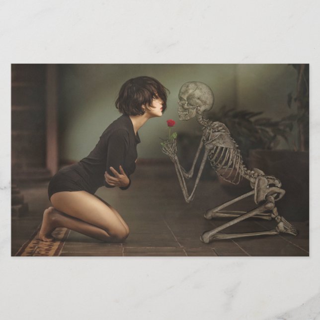 Papelería La muerte y la joven mujer (Anverso)