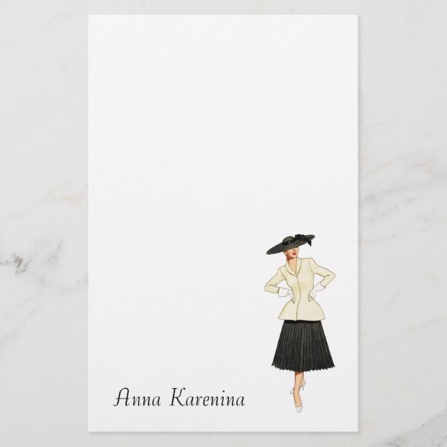 Papelería La nueva mirada - moda de Tres de la moda inmóvil (Anverso)